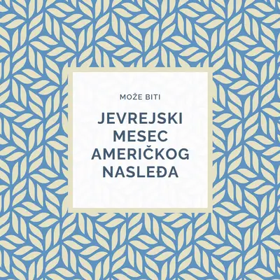Proslavljanje jevrejskog američkog nasleđa blue modern-simple