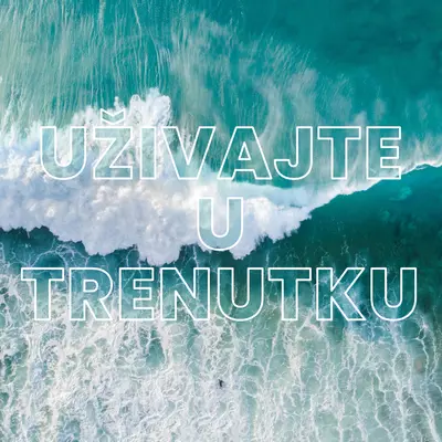 Uživajte u trenutku blue modern-simple