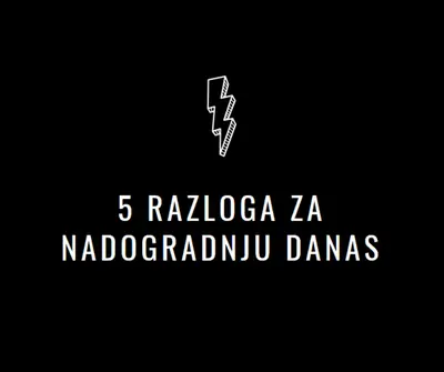 Pet razloga za nadogradnju black modern-bold