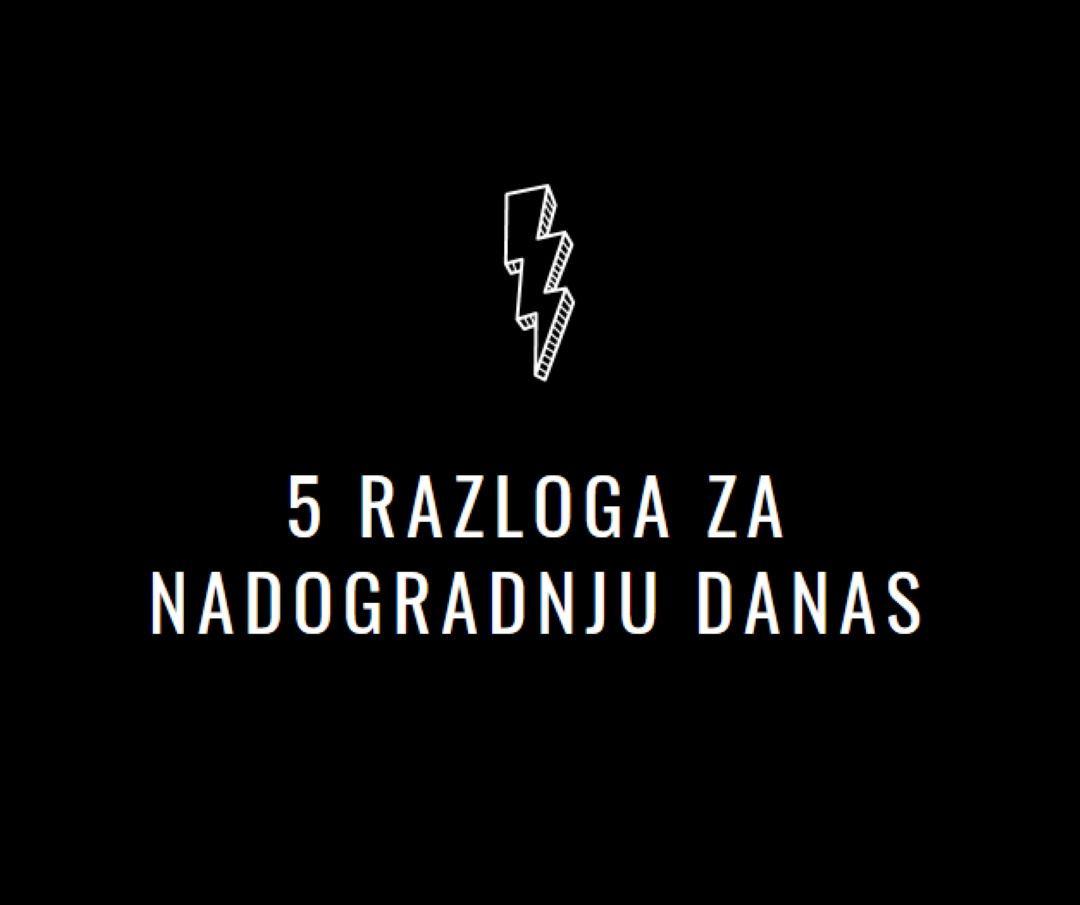 Pet razloga za nadogradnju black modern-bold