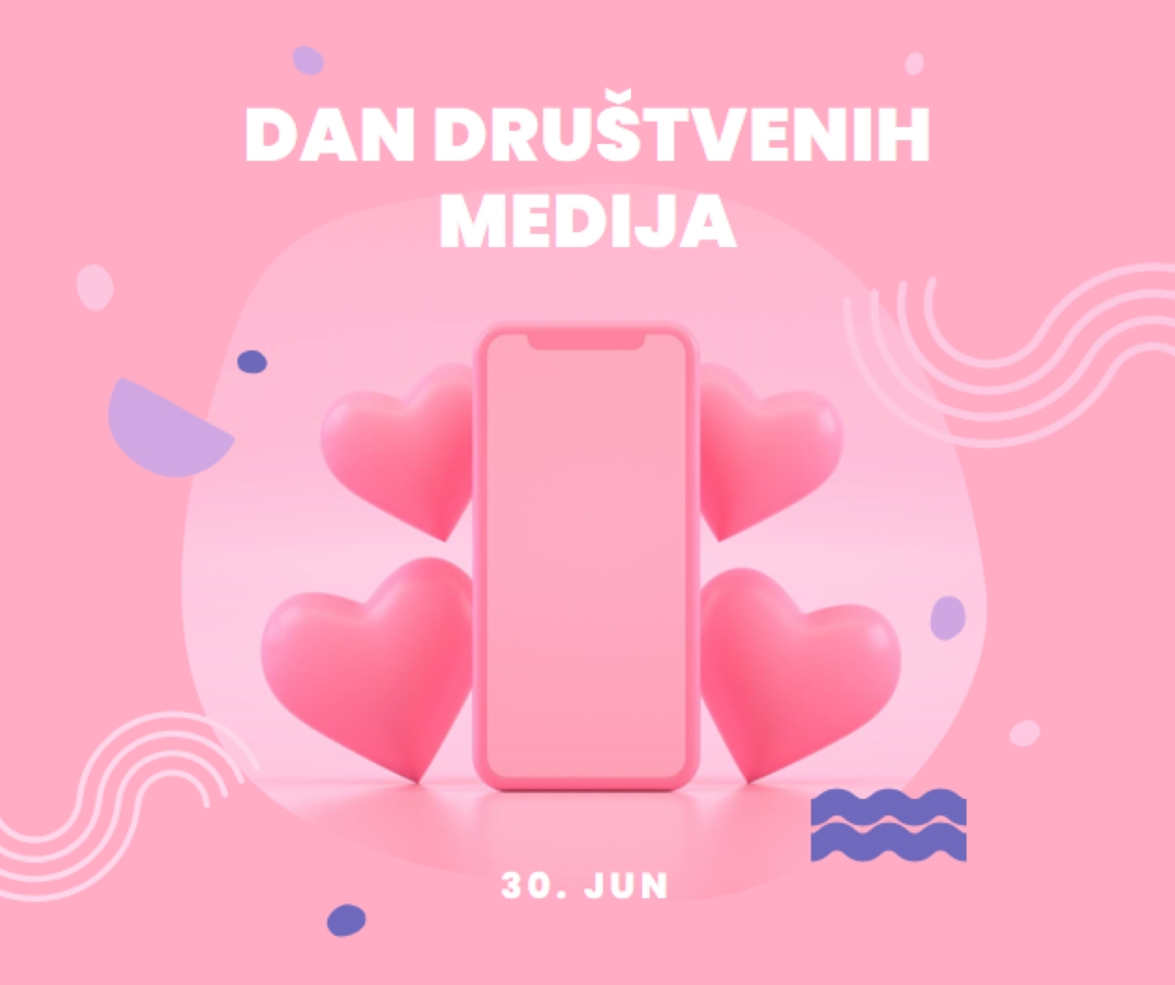 Srca i pratioci pink modern-bold