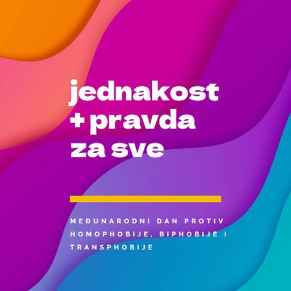 Počastvovanje međunarodnog dana protiv homofabije purple modern-bold