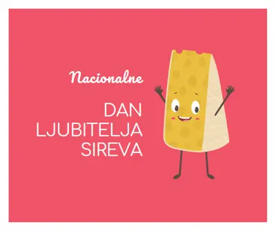 Dan ljubitelja nacionalnog sira pink whimsical-color-block