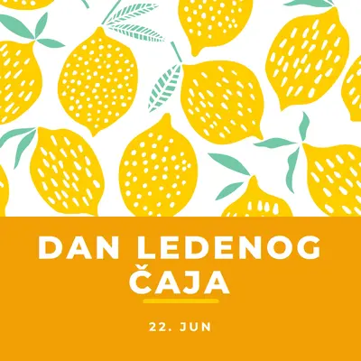 Životni limunovi su za ledeni čaj orange whimsical-color-block