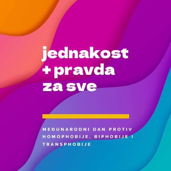 Počastvovanje međunarodnog dana protiv homofabije purple modern-bold