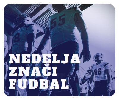 Nedelja znači fudbal purple modern-bold