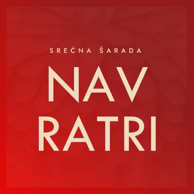Srećna Šarada Navaratri red modern-simple
