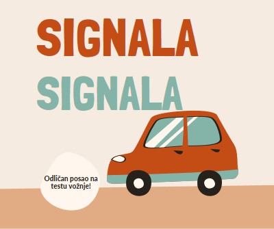 Zvučni signal! orange whimsical-color-block