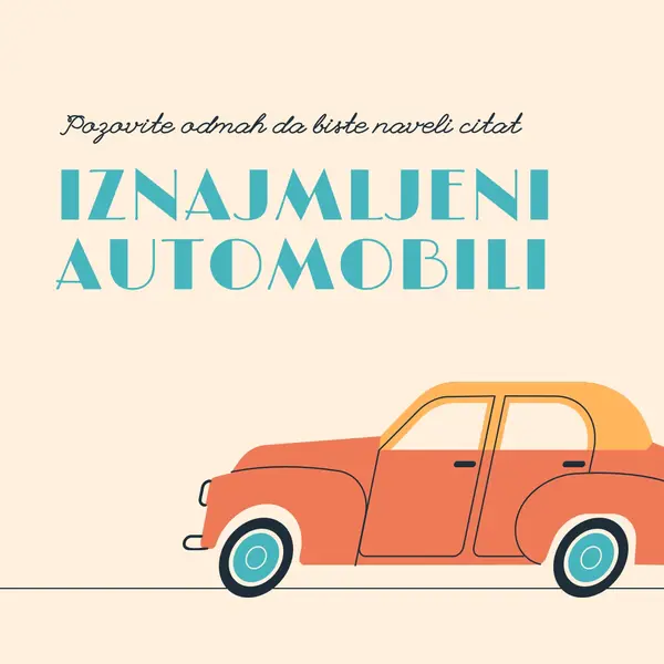Citat o iznajmljenim automobilima orange whimsical-color-block