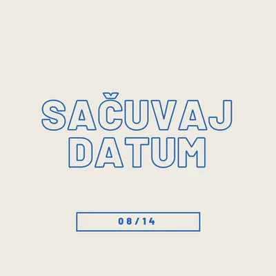 Plavi datum gray whimsical-line