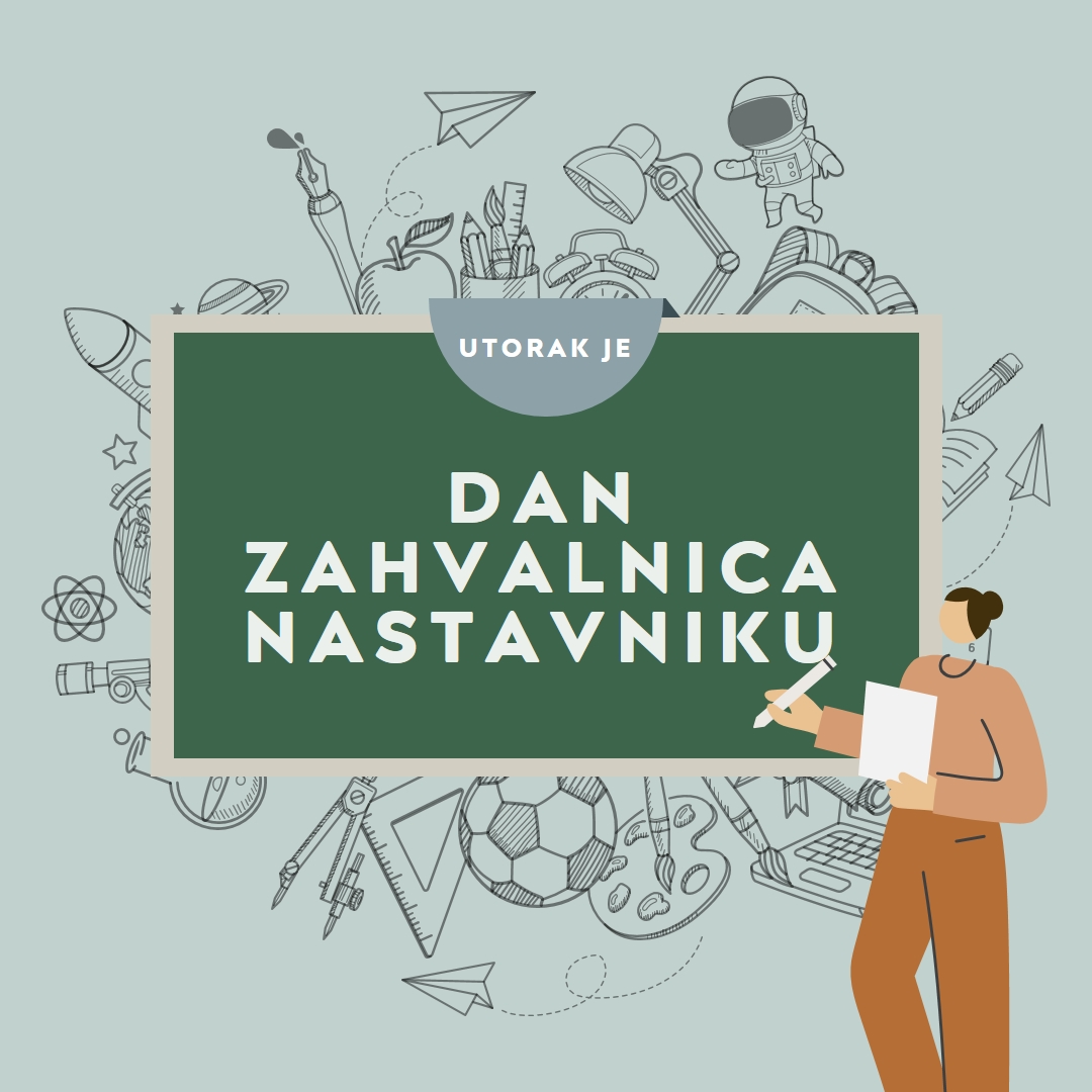 Zahvalno nastavnicima green modern-color-block