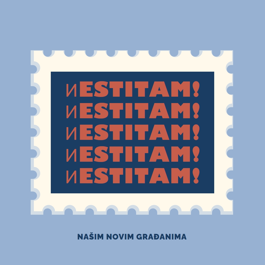 Čestitamo novim građanima blue modern-simple