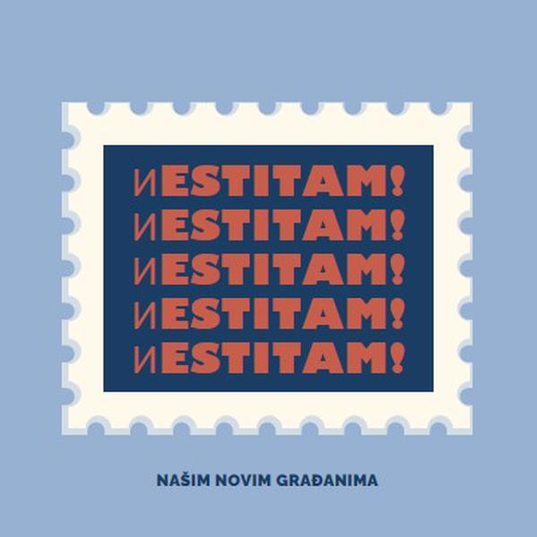 Čestitamo novim građanima blue modern-simple