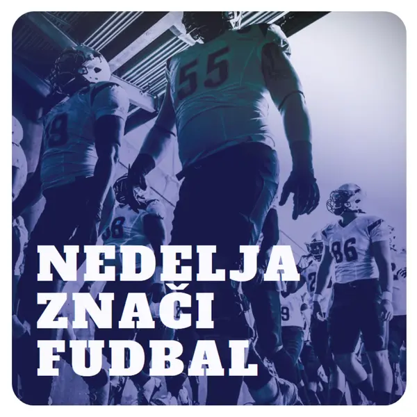 Nedelja znači fudbal purple modern-bold