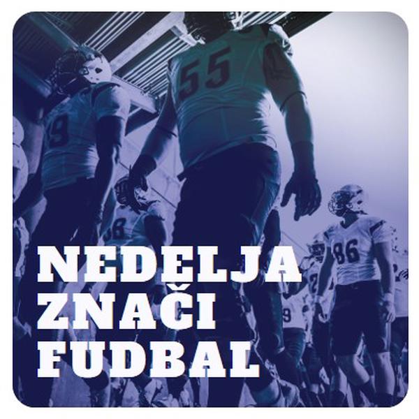 Nedelja znači fudbal purple modern-bold