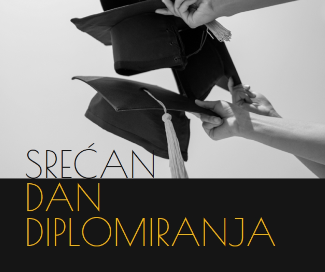 Srećan dan diplomiranja black modern-simple