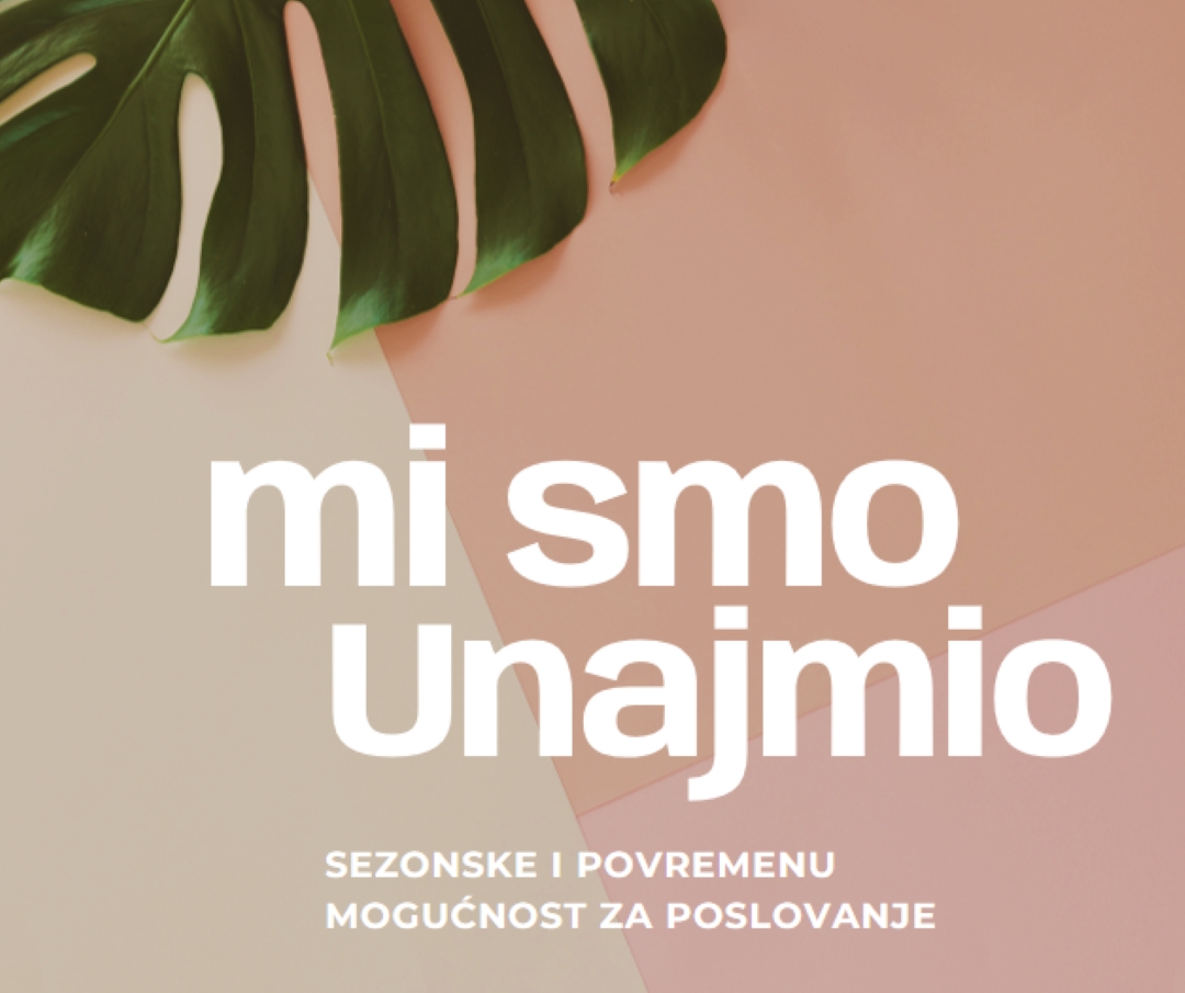 Zapošljavamo sezonske radnike pink modern-simple