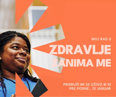 Heroj zdravstvene zaštite orange modern-bold