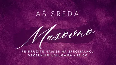 Ash Wednesday Mass purple modern-simple