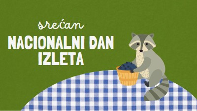 Srećan Nacionalni izlet green whimsical-color-block