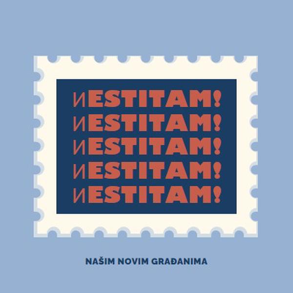 Čestitamo novim građanima blue modern-simple