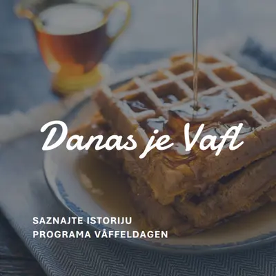Danas je Vafl blue modern-simple
