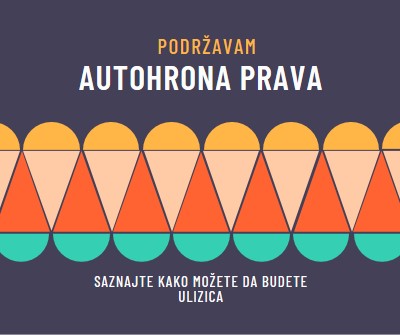 Podrška autohtonim pravima blue modern-color-block