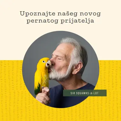 Ptica u ruci yellow organic-simple