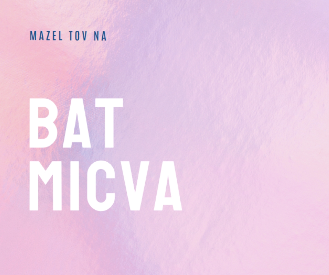 Proslavljaš svoju palicu micvu pink modern-simple