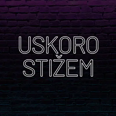 Uskoro stiže za vas purple modern-bold