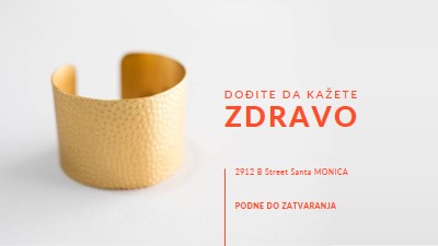 Dođi da se pozdraviš white modern-bold