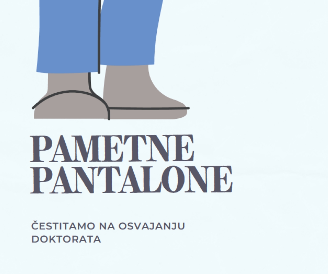 Pametne pantalone blue modern-color-block