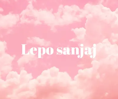 U vreme spavanja u oblaku pink modern-simple