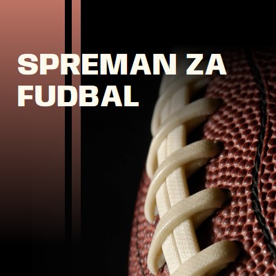 Spreman za fudbal brown modern-simple