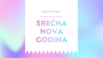 Nova godina, novi počeci blue modern-bold