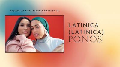 Proslava Latino zajednice red modern-bold