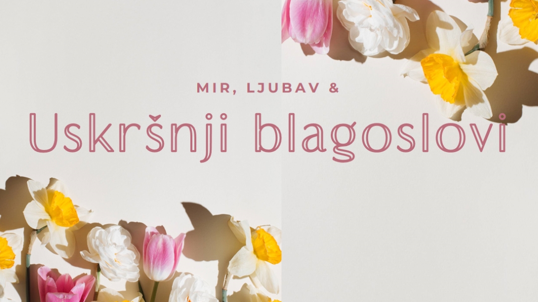 Uskršnji mir i ljubav gray modern-simple