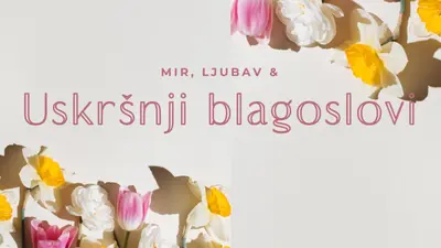 Uskršnji mir i ljubav gray modern-simple