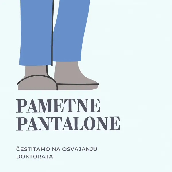 Pametne pantalone blue modern-color-block