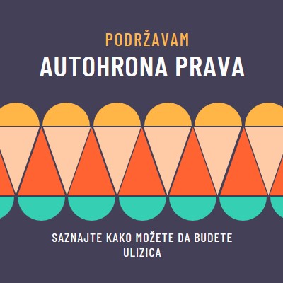 Podrška autohtonim pravima blue modern-color-block