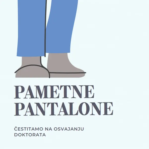 Pametne pantalone blue modern-color-block