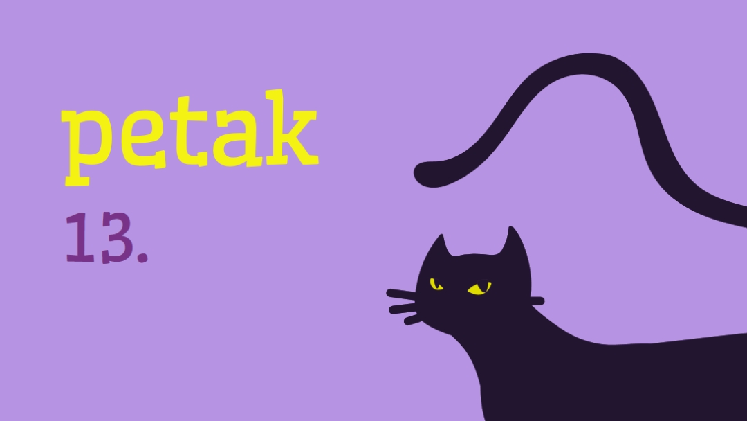 petak, trinaest purple organic-simple