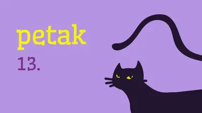 petak, trinaest purple organic-simple