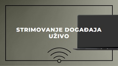 Strimovanje događaja uživo gray modern-bold