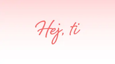 Recite hej pink modern-simple