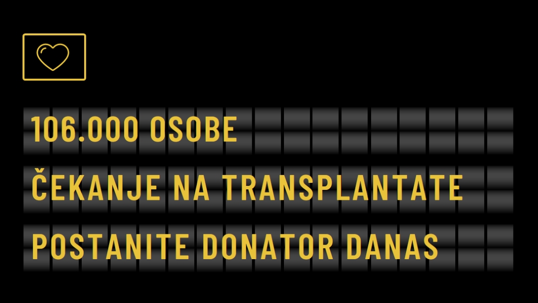 Postanite donator organa danas black modern-bold