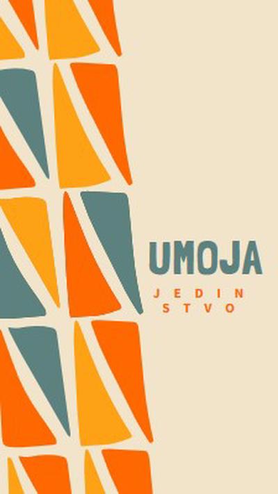 Proslava Umoje brown whimsical-color-block