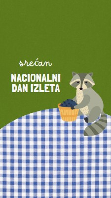 Srećan Nacionalni izlet green whimsical-color-block