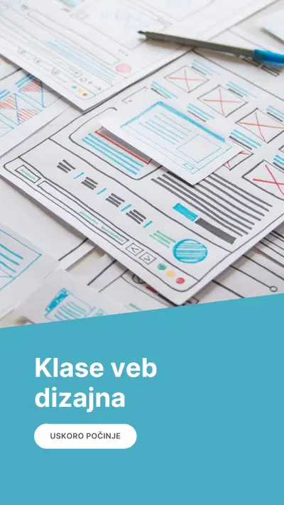 Klase veb dizajna blue modern-simple