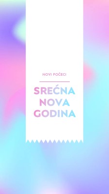 Nova godina, novi počeci blue modern-bold